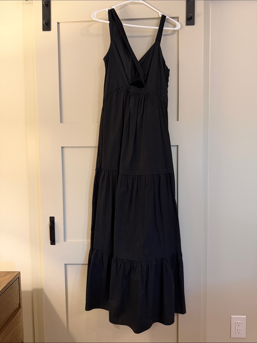 Cleobella Black Sleeveless Tiered Maxi Dress